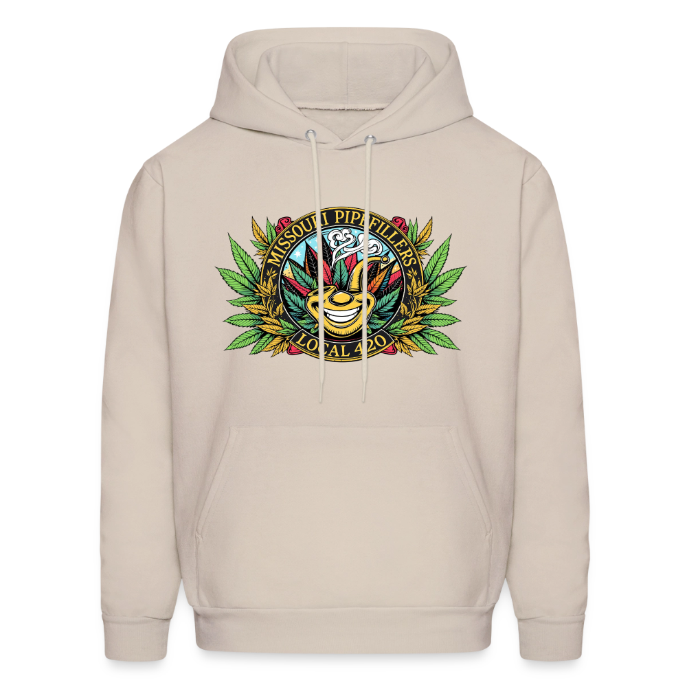 MISSOURI PIPEFILLERS LOCAL 420  F/B DESIGNS Men's Hoodie - Sand