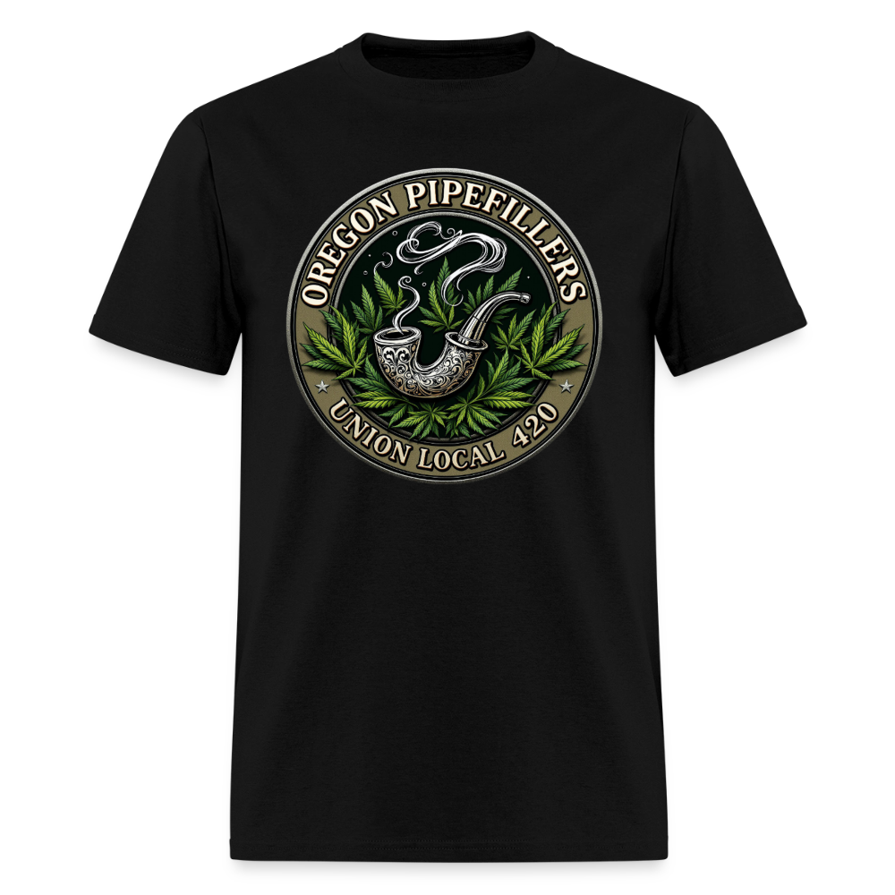 OREGON PIPEFILLERS LOCAL 420 Men's T-Shirt - black