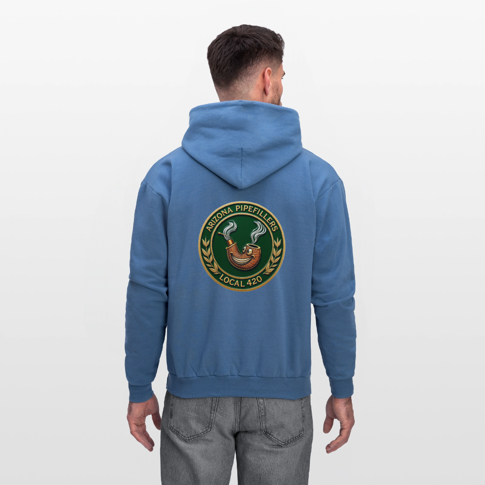 ARIZONIA PIPEFILLERS LOCAL 420 F/B DESIGN Men's Hoodie - denim blue