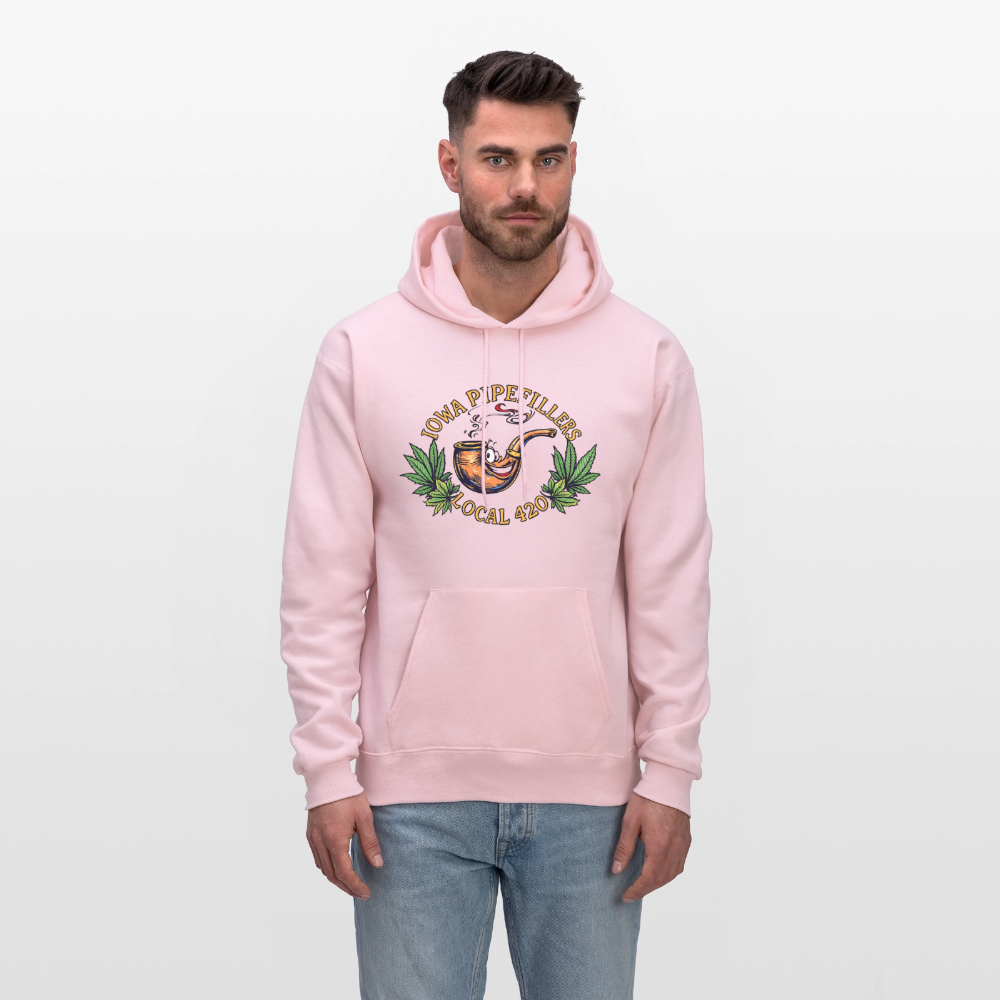 IOWA PIPEFILLERS LOCAL 420 F/B DESIGN Men's Hoodie - pale pink