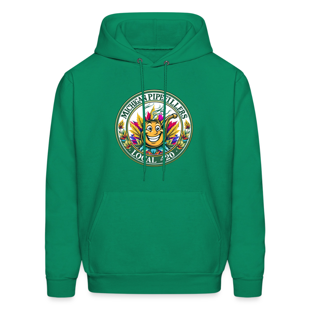 MICHIGAN PIPEFILLERS LOCAL 420 Men's Hoodie - kelly green