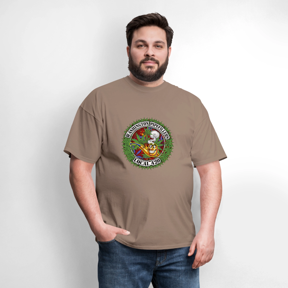 WASHINGTON PIPEFILLERS LOCAL 420 Men's T-Shirt - safari