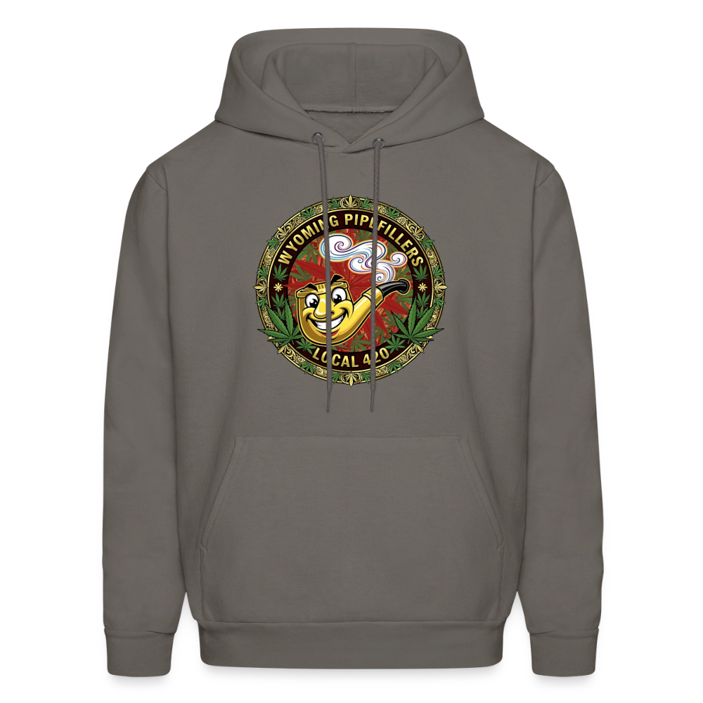 WYOMING PIPEFILLERS LOCAL 420 F/B DESIGN Men's Hoodie - asphalt gray