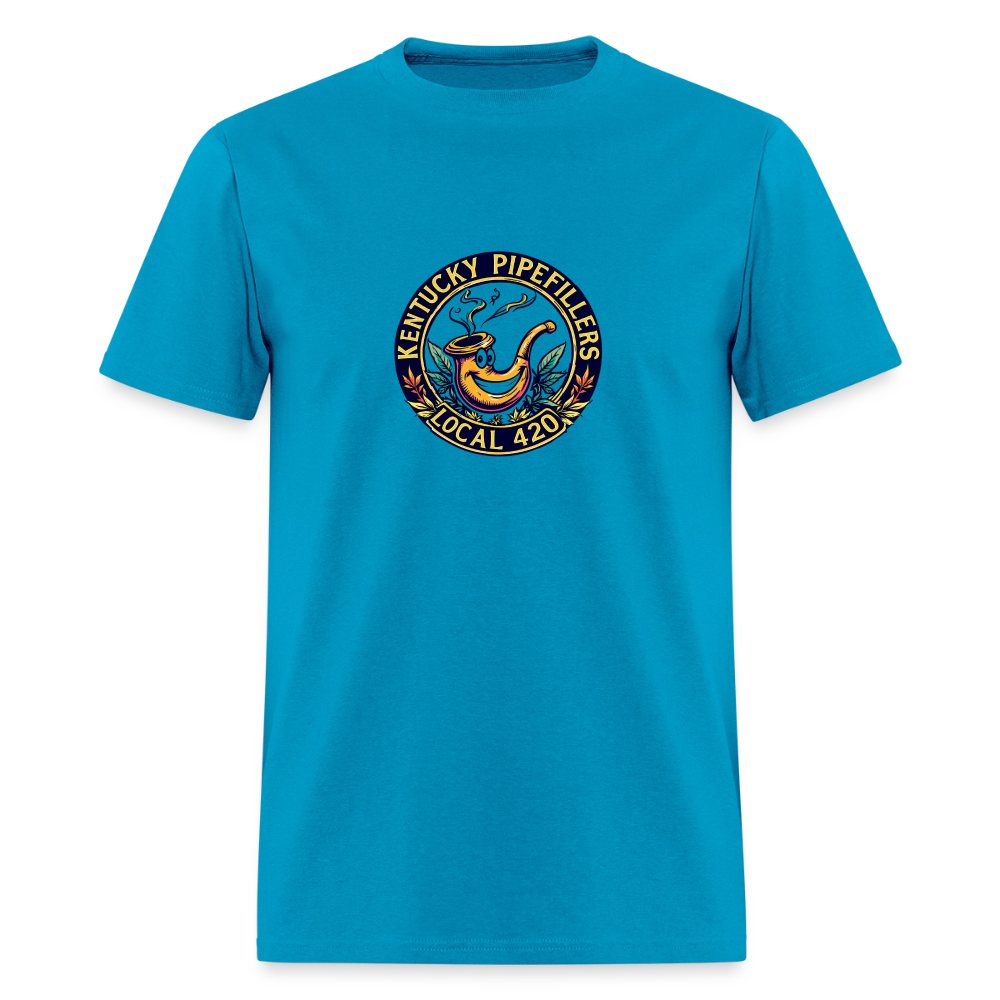 KENTUCKY  PIPEFILLERS LOCAL 420 Men's T-Shirt - turquoise