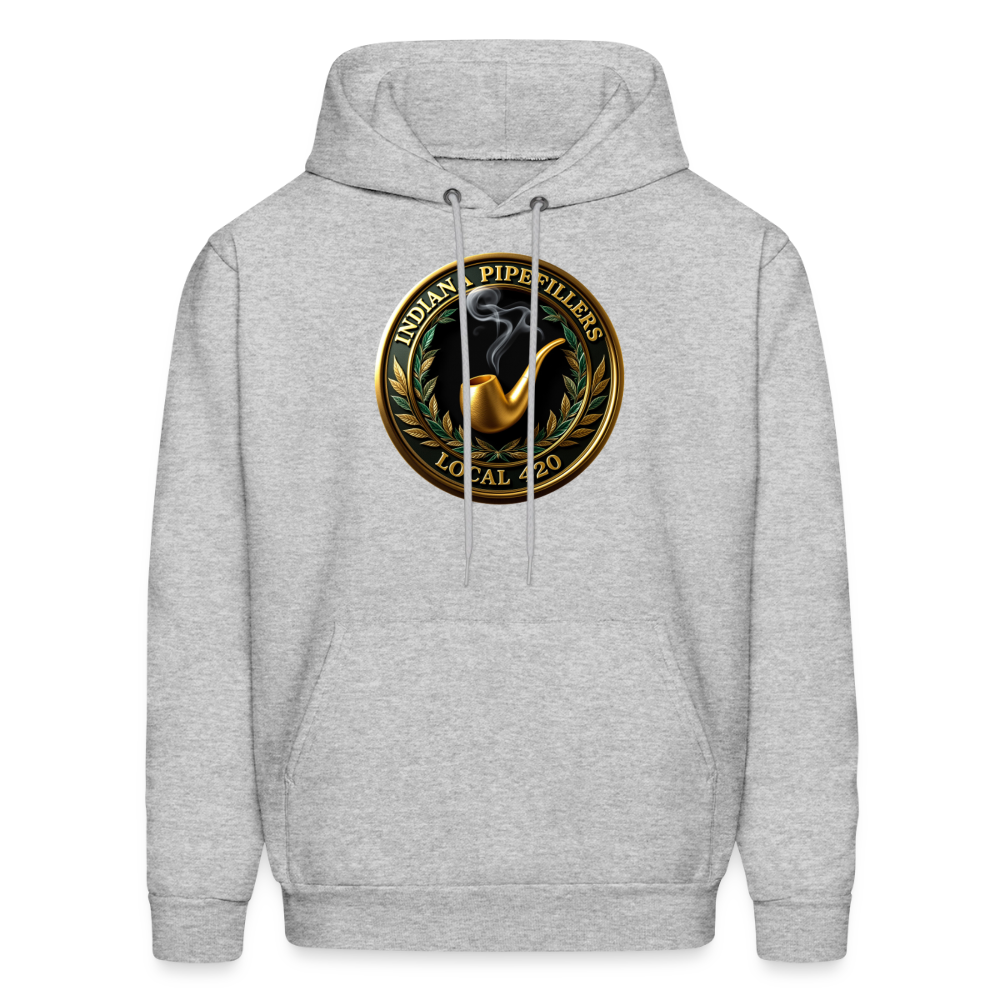 INDIANA PIPEFILLERS LOCAL 420 F/B DESIGN Men's Hoodie - heather gray