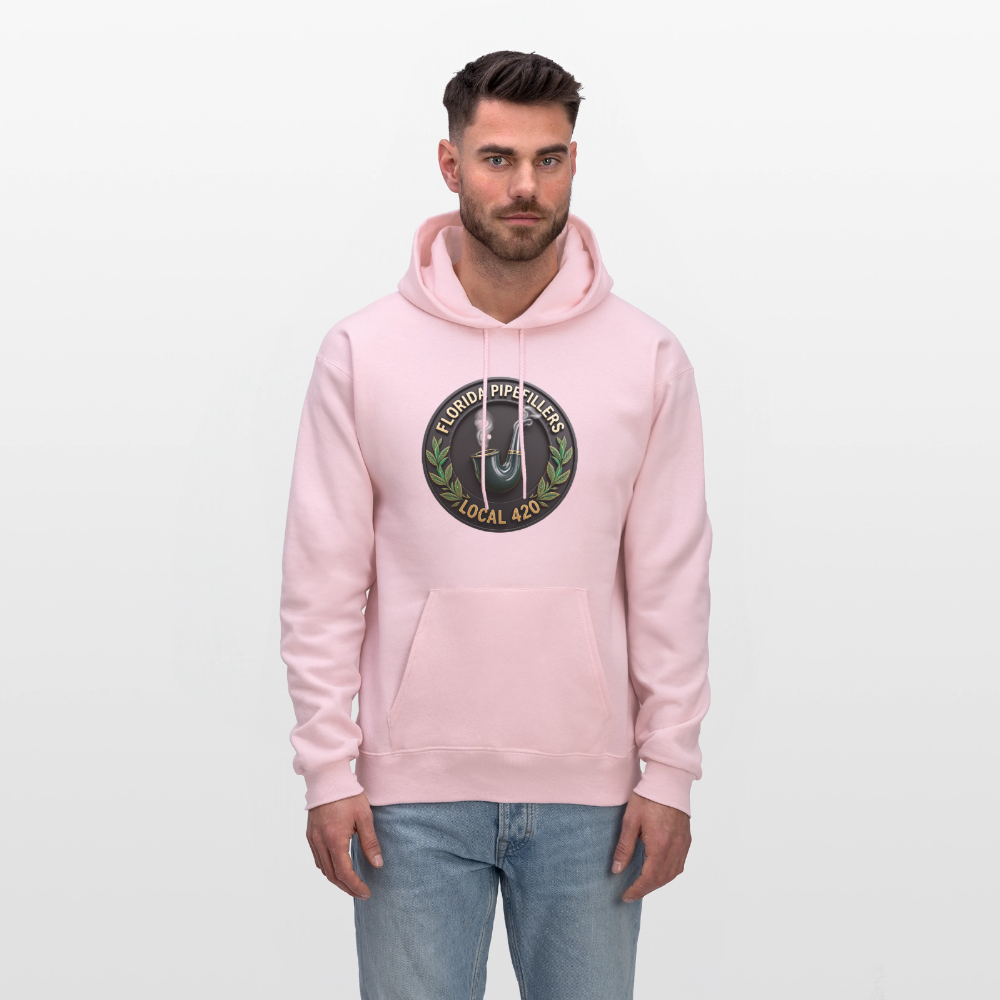 FLORIDA PIPEFILLERS LOCAL 420 F/B DESIGN Men's Hoodie - pale pink