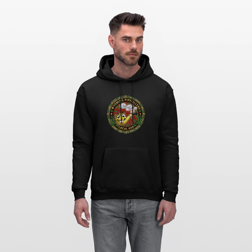 WYOMING PIPEFILLERS LOCAL 420 F/B DESIGN Men's Hoodie - black