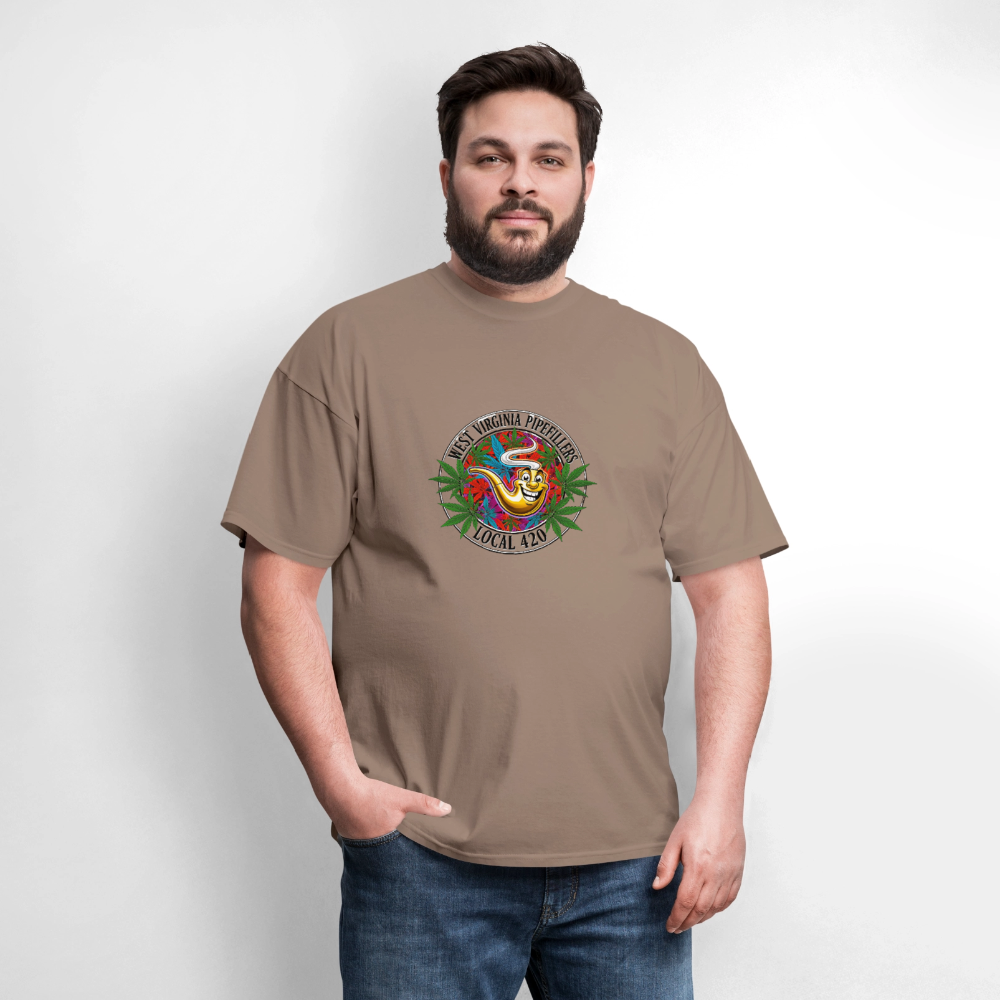 WEST VIRGINIA PIPEFILLERS LOCAL 420 F/B DESIGN Men's T-Shirt - safari