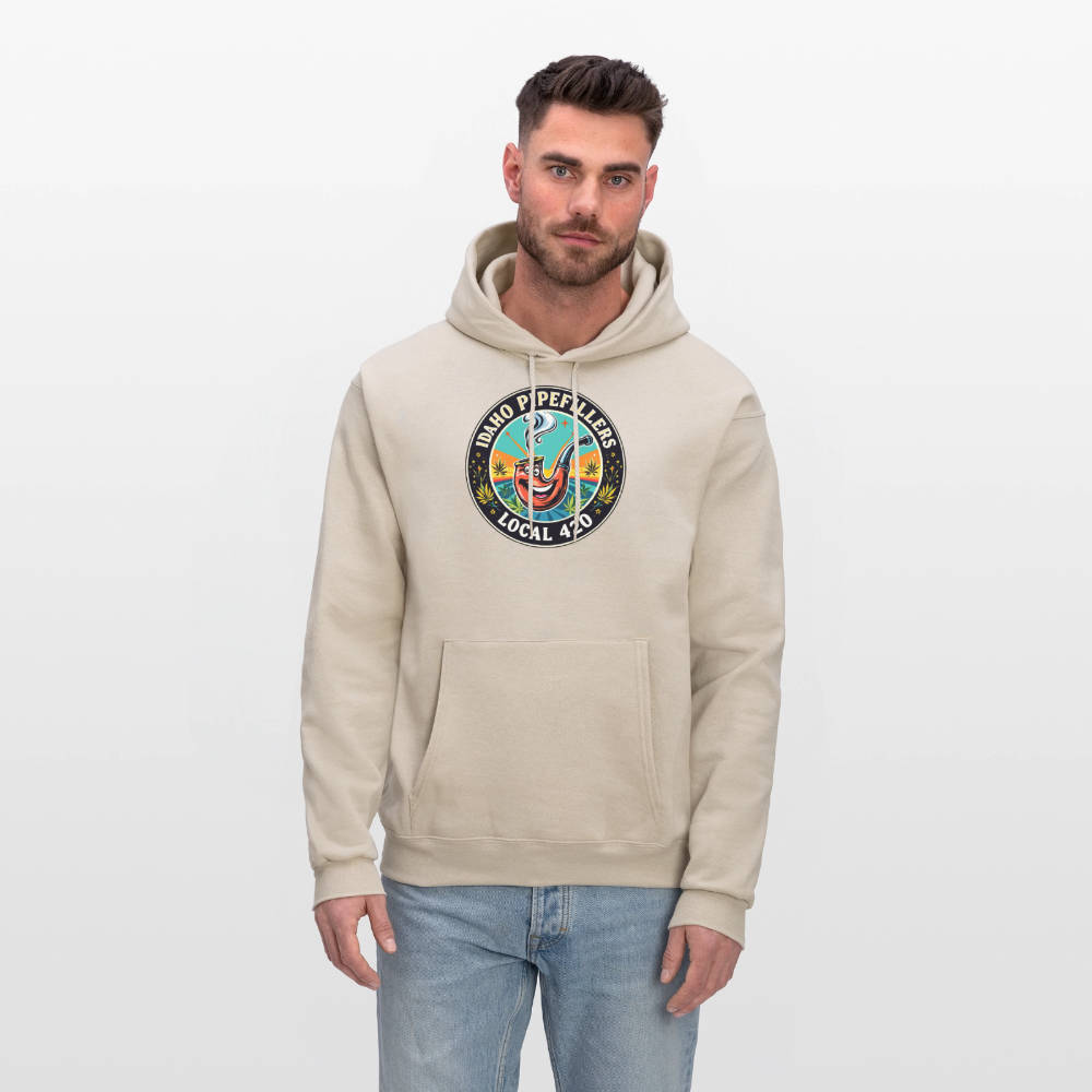 IDAHO PIPEFILLERS LOCAL 420 F/B DESIGN Men's Hoodie - Sand