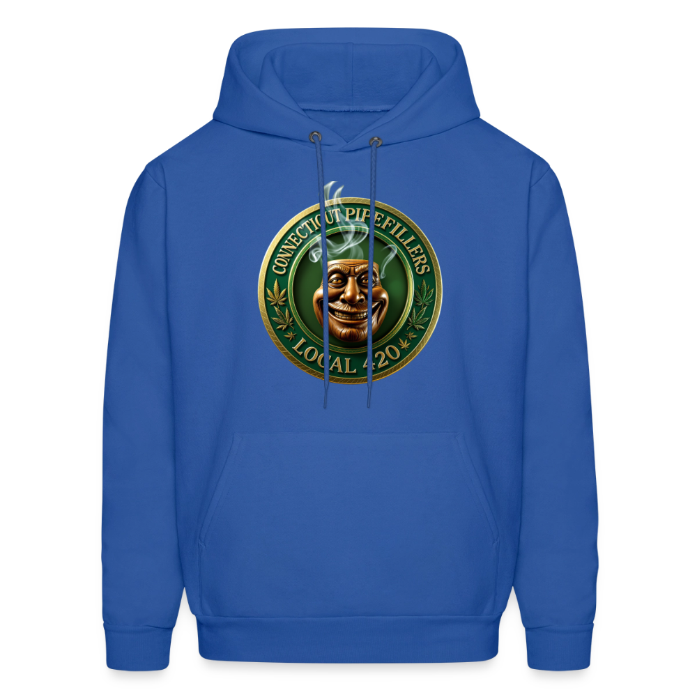 CONNECTICUT PIPEFILLERS LOCAL 420 F/B DESIGN Men's  Hoodie - royal blue