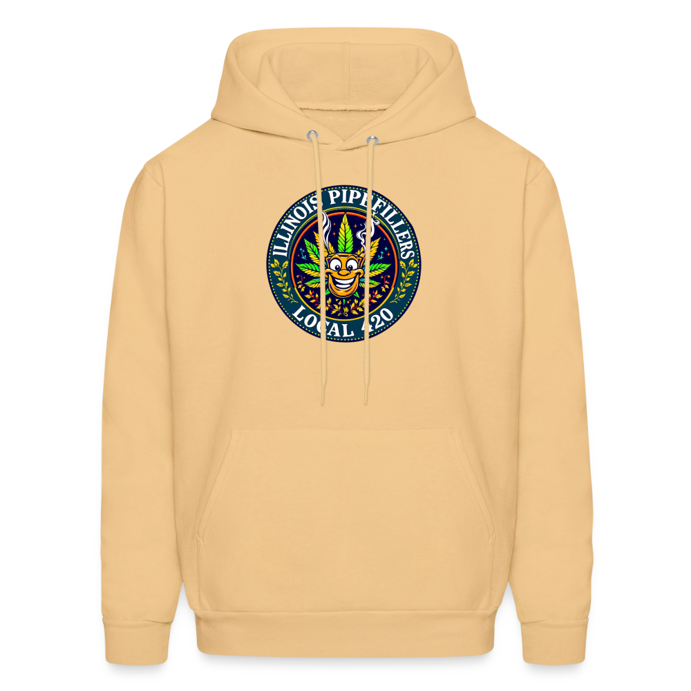 ILLINOIS PIPEFILLERS LOCAL 420 Men's Hoodie - light gold 