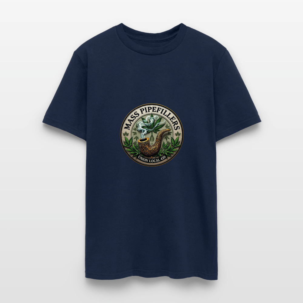 MASS PIPEFILLERS UNION LOCAL 420 Men's T-Shirt - navy
