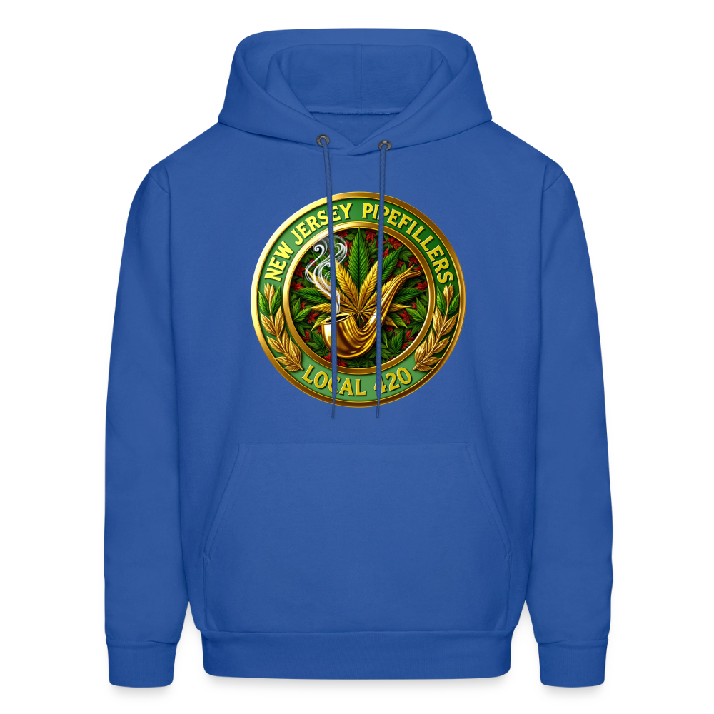 NEW JERSEY PIPEFILLERS LOCAL 420 Men's Hoodie - royal blue