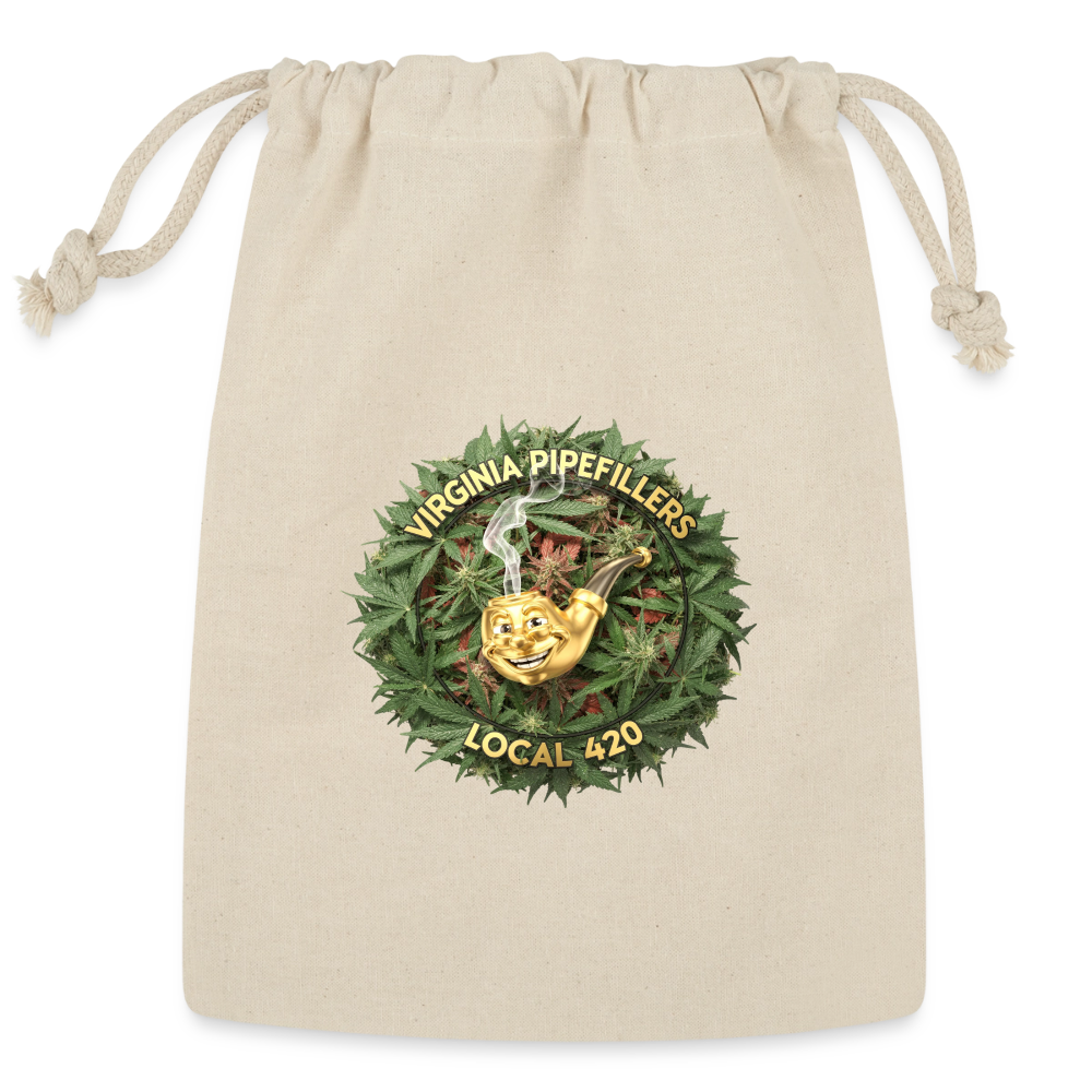 VIRGINIA PIPEFILLERS LOCAL 420 Reusable Gift Bag - Natural