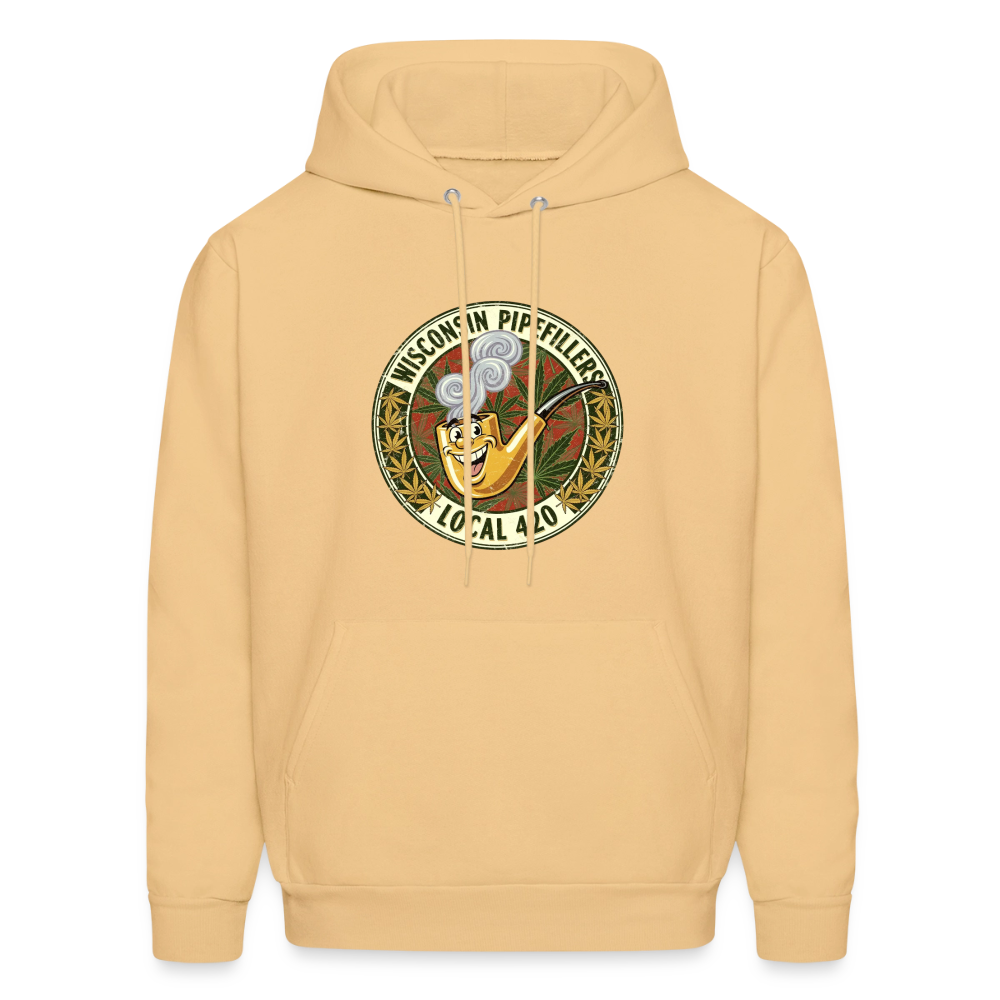WISCONSIN PIPEFILLERS LOCL 420 Men's Hoodie - light gold 