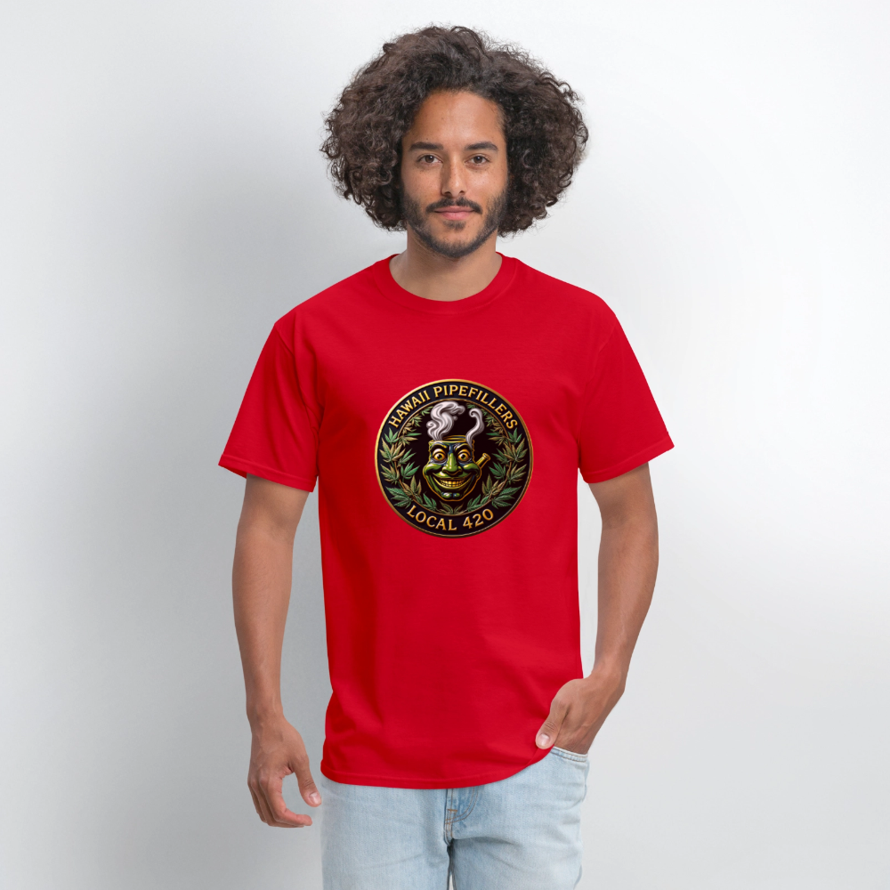 HAWAII PIPEFILLERS LOCAL 420 Men's T-Shirt - red