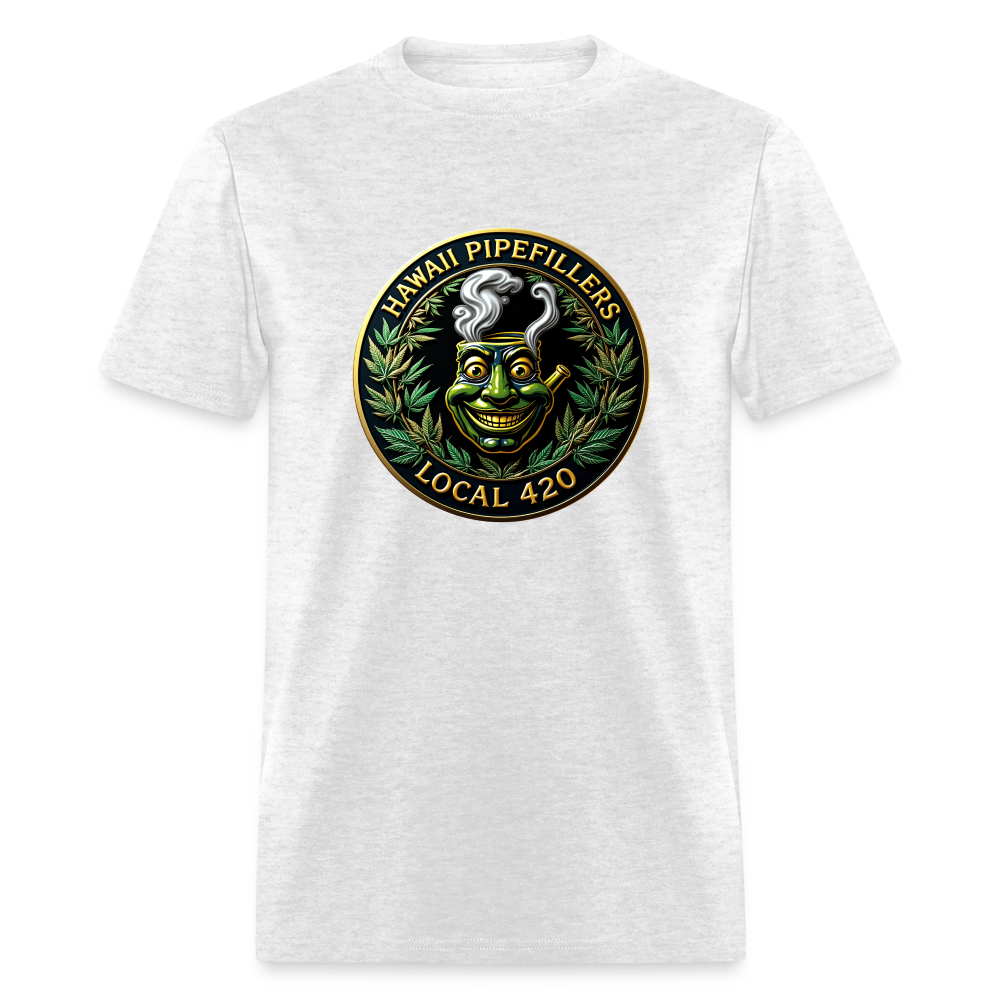HAWAII PIPEFILLERS LOCAL 420 Men's T-Shirt - light heather gray