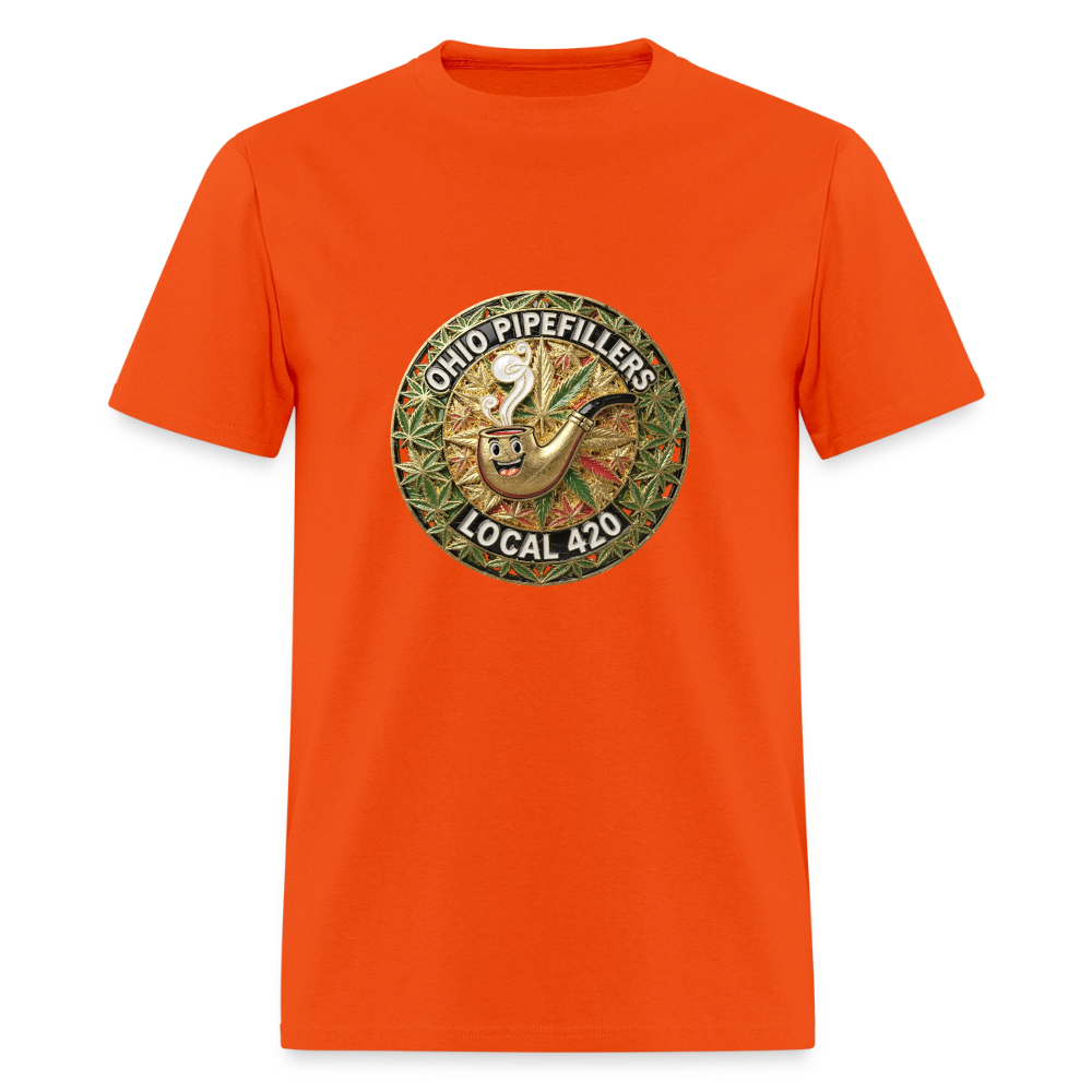 OHIO PIPEFILLERS LOCAL 420  Men's T-Shirt - orange