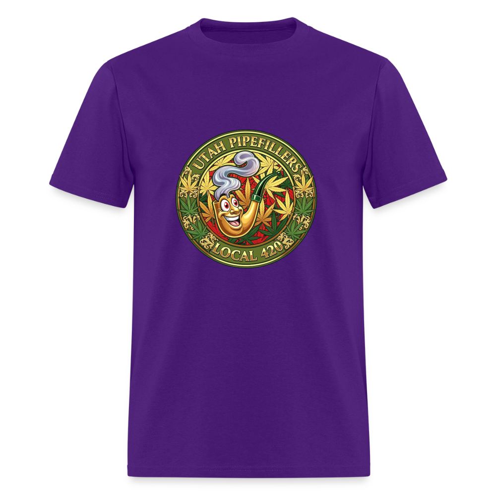 UTAH PIPEFILLERS LOCAL 420 Men's T-Shirt - purple