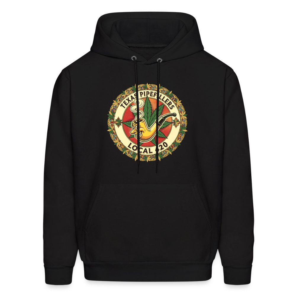 TEXAS PIPEFILLERS LOCAL 420 F/B DESIGN Men's Hoodie - black