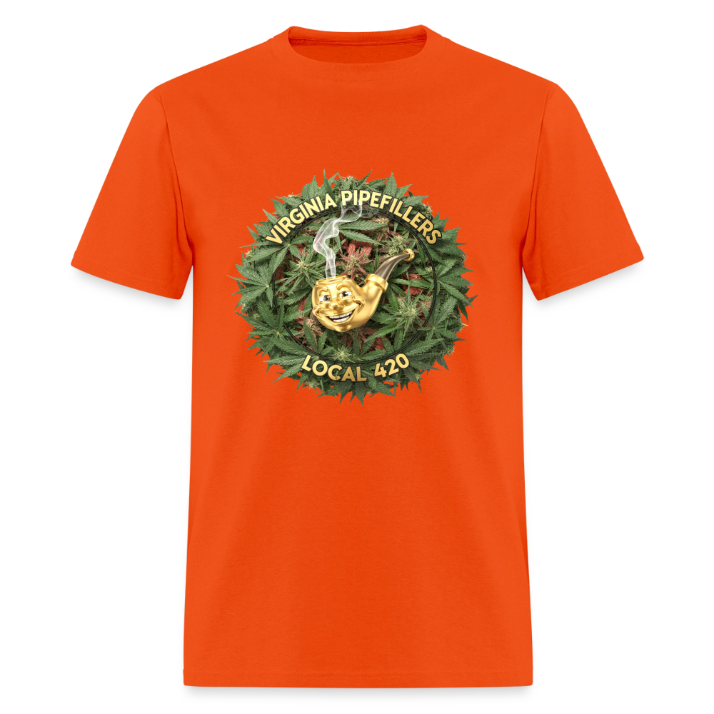 VIRGINIA PIPEFILLERS LOCAL 420 Men's T-Shirt - orange