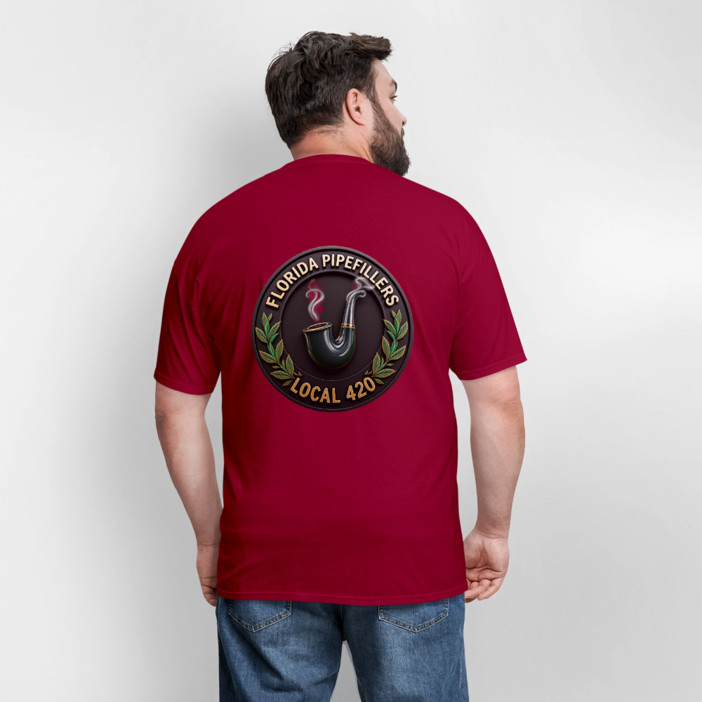FLORIDA PIPEFILLERS LOCAL 420 F/B DESIGN Men's T-Shirt - true red
