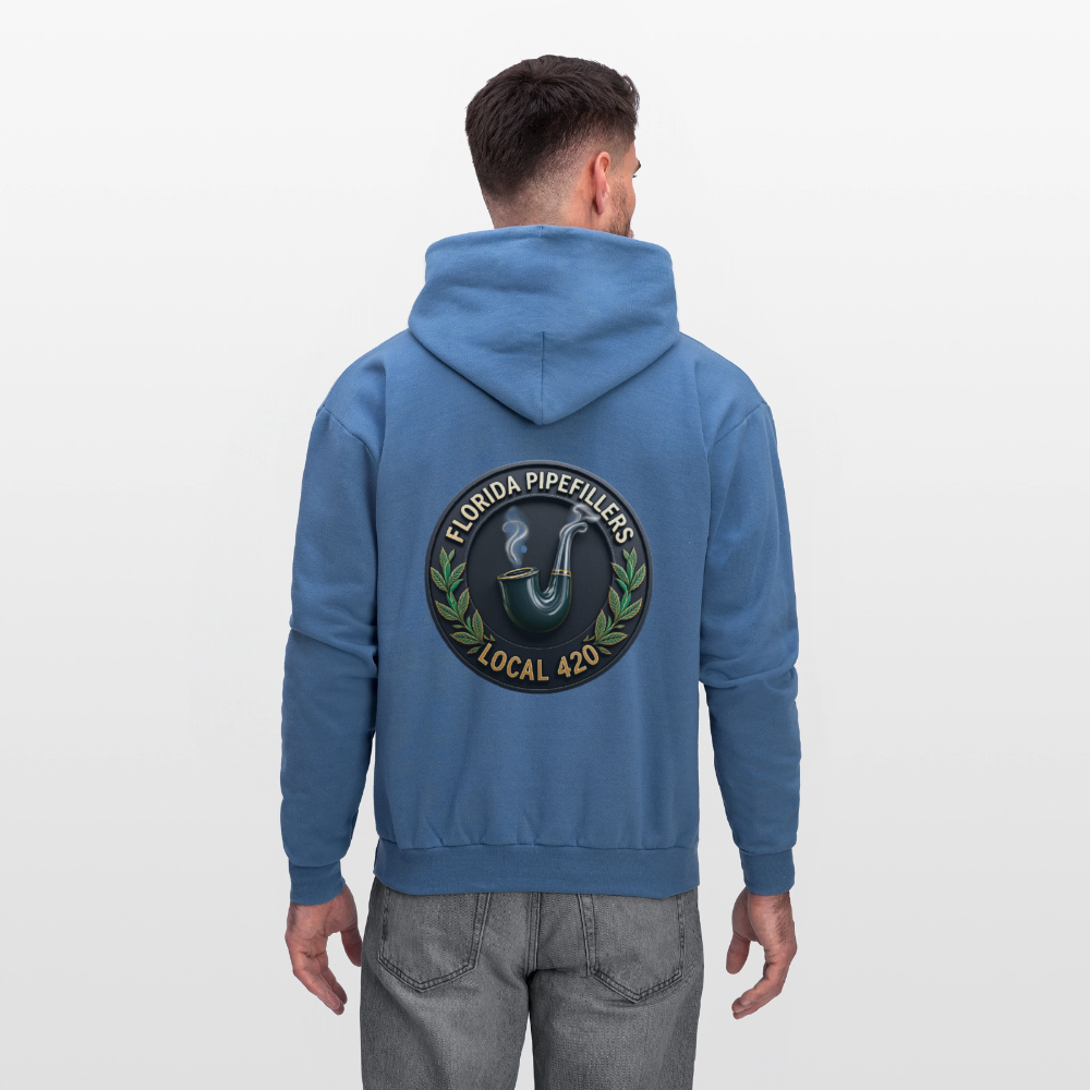 FLORIDA PIPEFILLERS LOCAL 420 F/B DESIGN Men's Hoodie - denim blue
