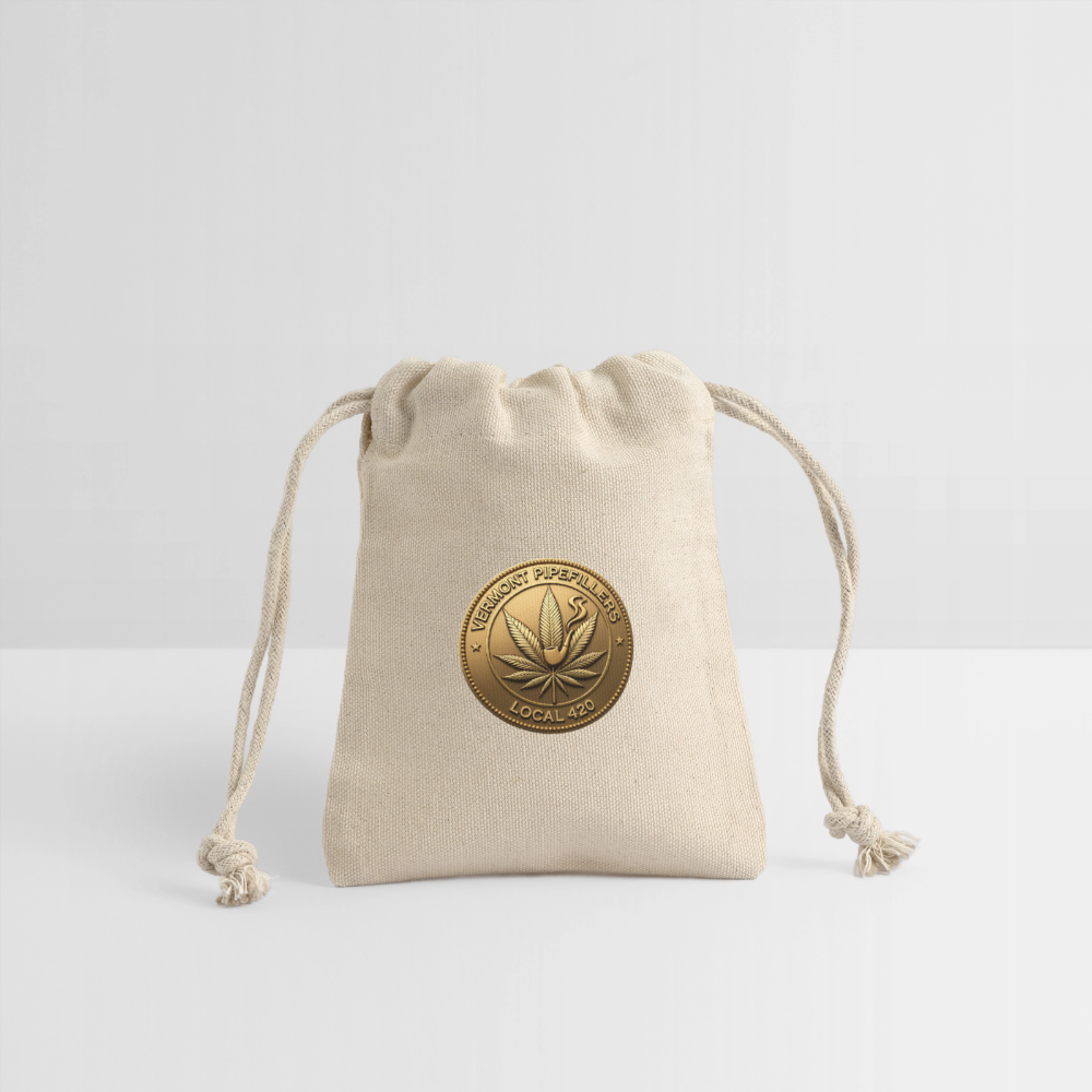 VERMONT PIPEFILLERS LOCAL 420 Union Reusable Gift Bag - Natural