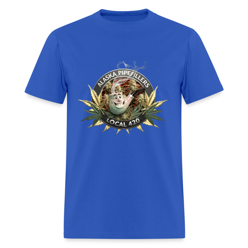 ALASKA PIPEFILLERS LOCAL 420 F/B DESIGN Men's T-Shirt - royal blue