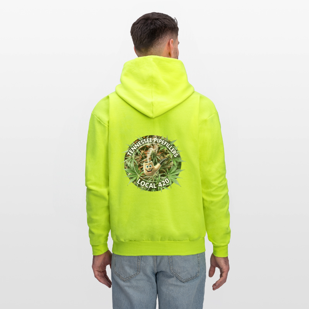 TENNESSEE PIPEFILLERS LOCAL 420 F/B DESIGN Men's  Hoodie - safety green