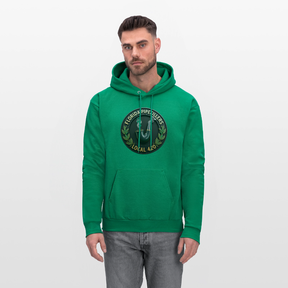 FLORIDA PIPEFILLERS LOCAL 420 F/B DESIGN Men's Hoodie - kelly green
