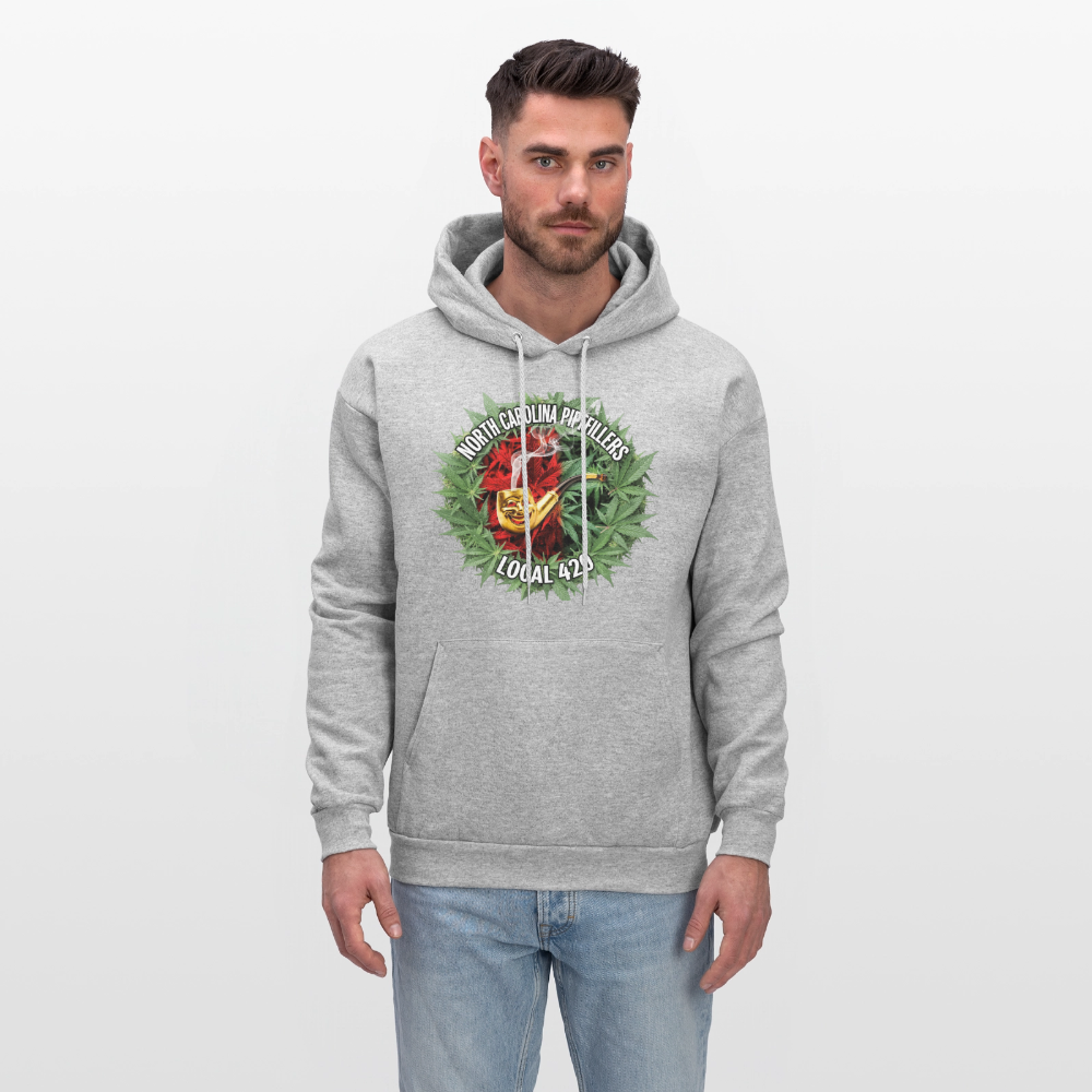 NORTH CAROLINA  PIPEFILLERS LOCAL 420 Men's Hoodie - heather gray
