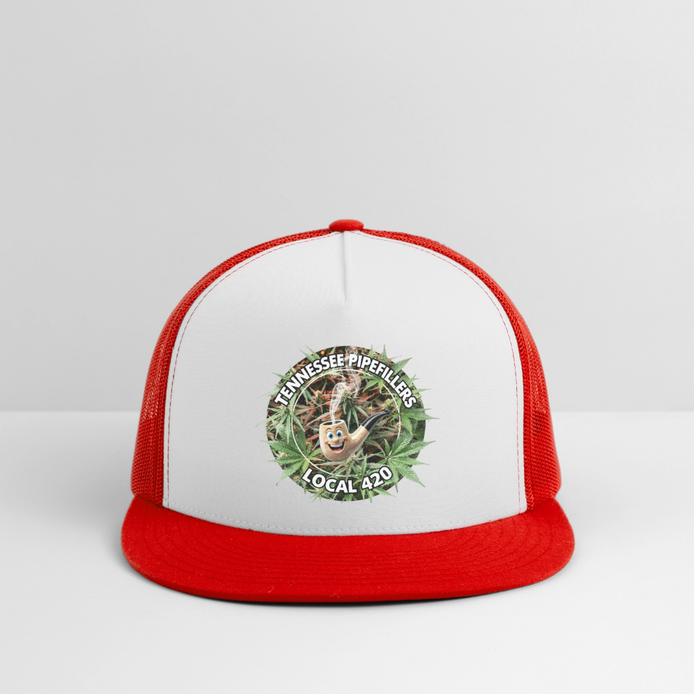 TENNESSEE PIPEFILLERS LOCAL 420 Trucker Hat - white/red