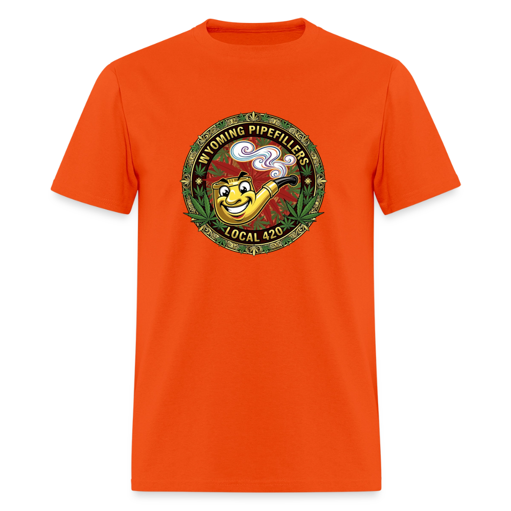 WYOMING PIPEFILLERS LOCAL 420 Men's T-Shirt - orange