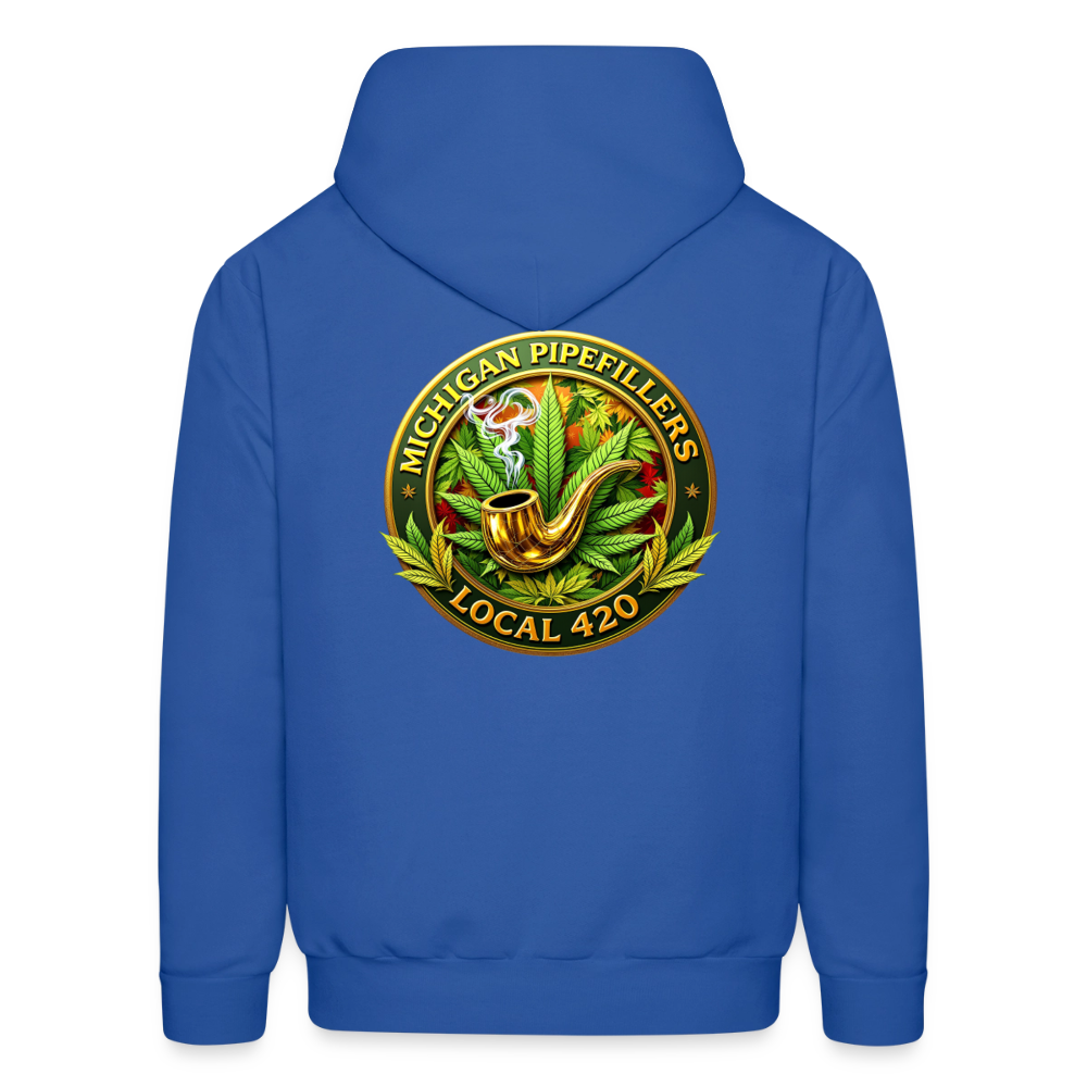 MICHIGAN PIPEFILLERS LOCAL 420 F/B DESIGN Men's Hoodie - royal blue