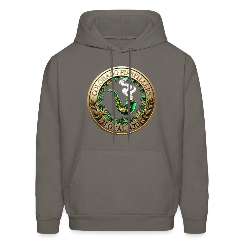COLORADO PIPEFILLERS LOCAL 420 Men's Hoodie - asphalt gray