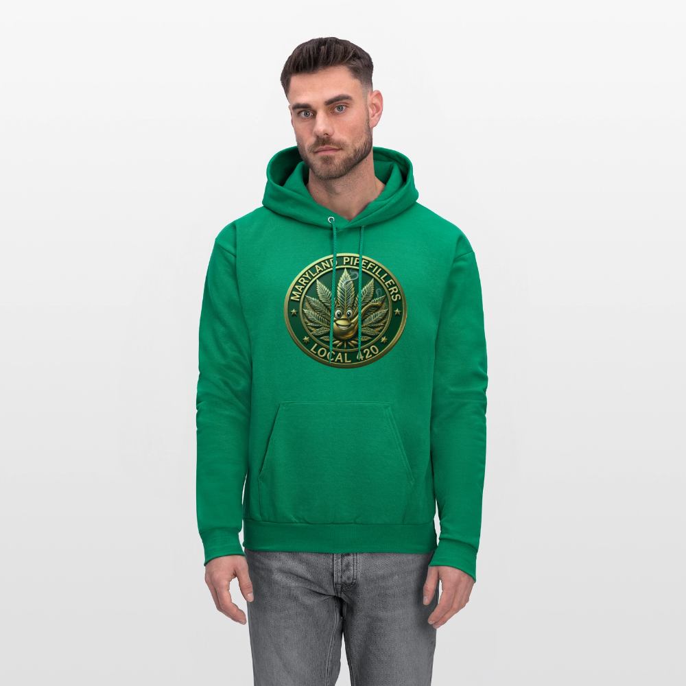 MARYLAND PIPEFILLERS LOCAL 420 Men's Hoodie - kelly green