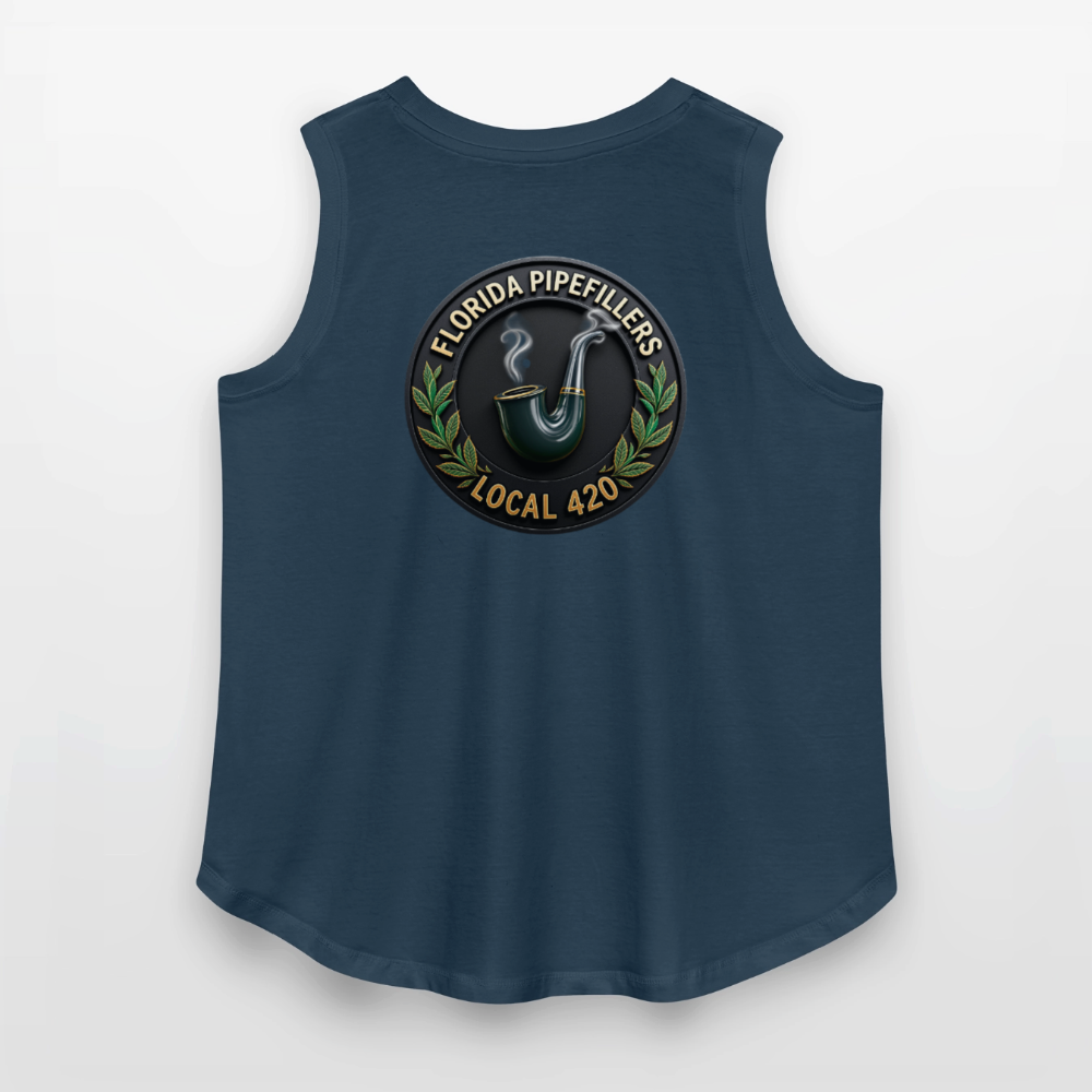 FLORIDA PIPEFILLERS LOCAL 420 F/B DESIGN Women's Curvy Relaxed Tank Top - denim