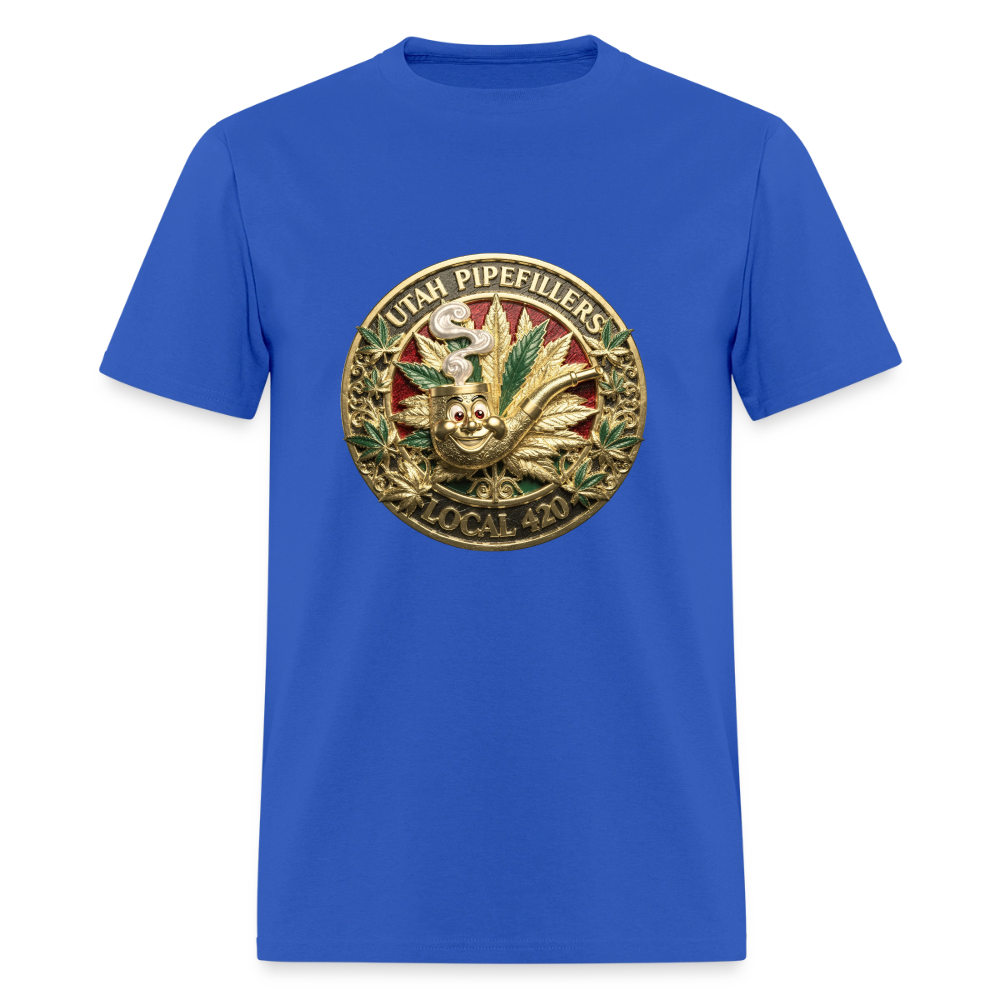 UTAH PIPEFILLERS LOCAL 420 Men's T-Shirt - royal blue