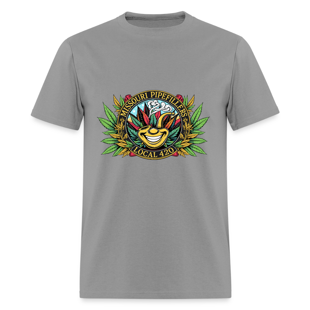 MISSOURI PIPEFILLERS LOCAL 420  F/B DESIGNS  Men's T-Shirt - rock