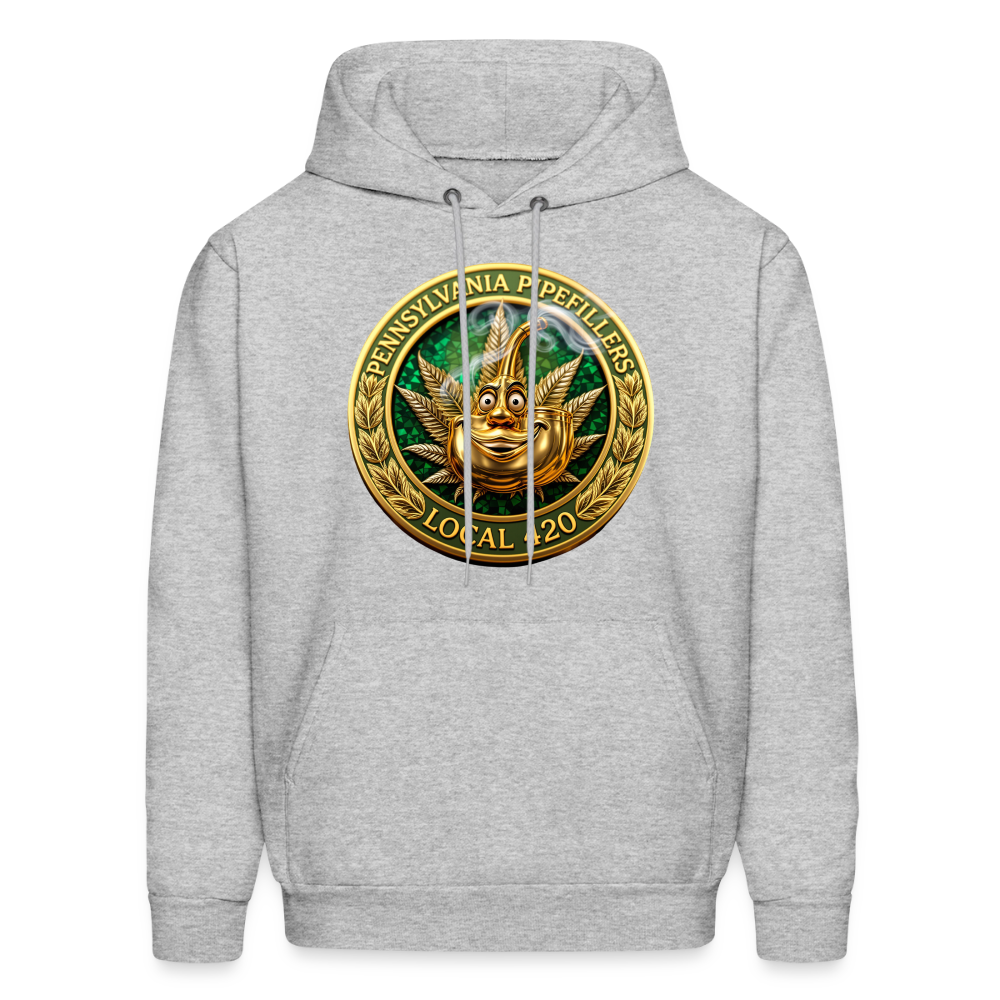 PENNSYLVANIA PIPEFILLERS LOCAL 420 F/B DESIGNS Men's Hoodie - heather gray