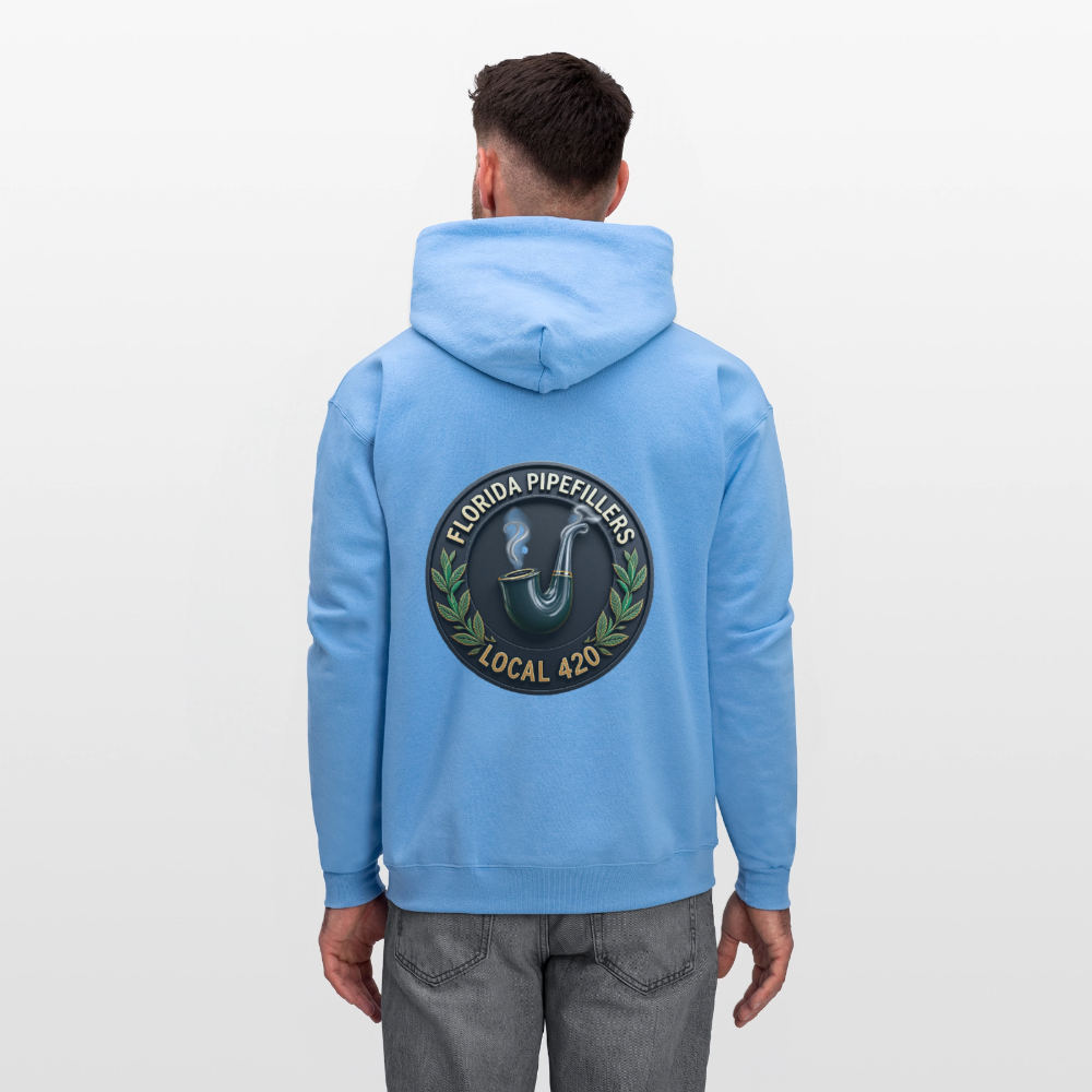 FLORIDA PIPEFILLERS LOCAL 420 F/B DESIGN Men's Hoodie - carolina blue