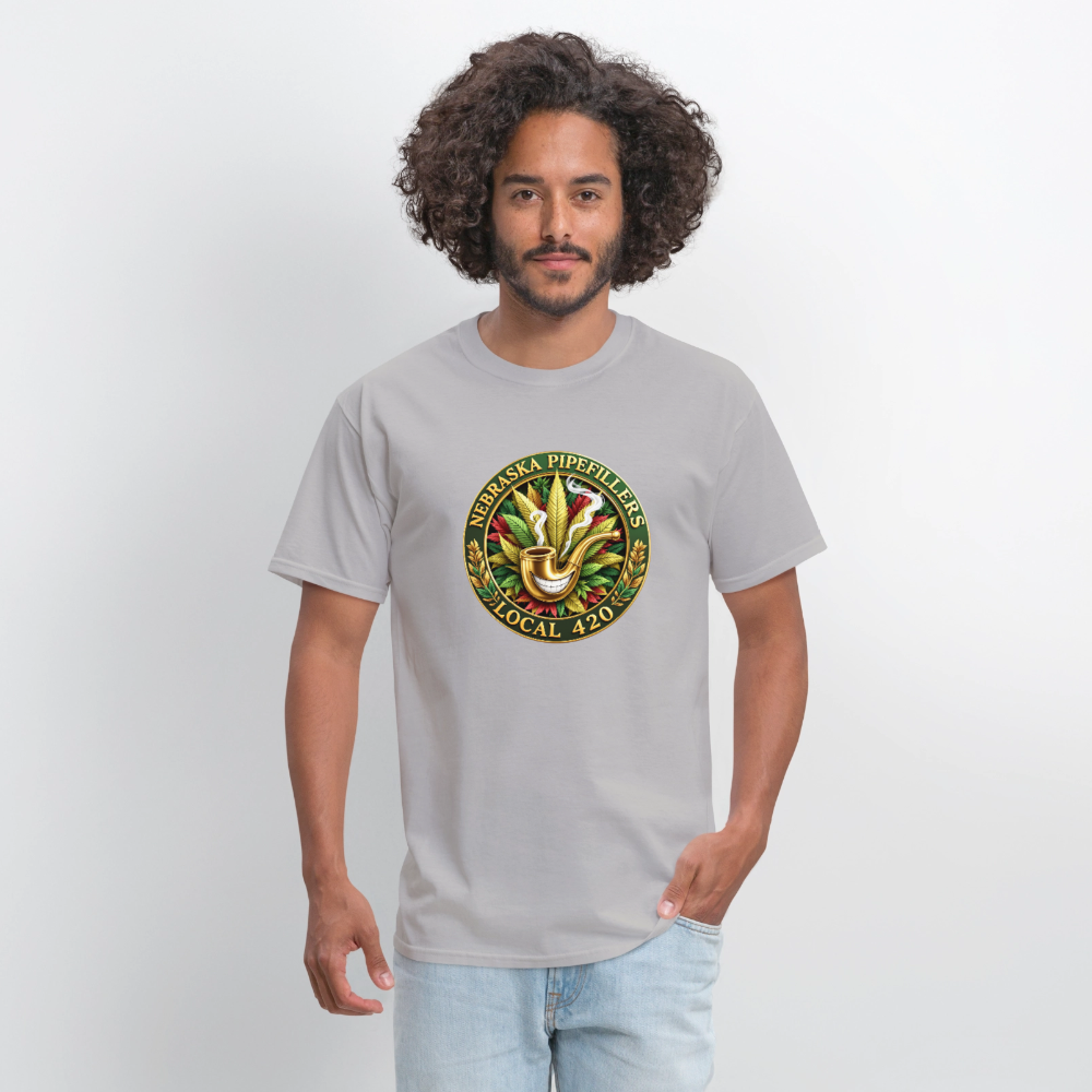 NEBRASKA PIPEFILLERS LOCAL 420 F/B DESIGNS Men's T-Shirt - rock