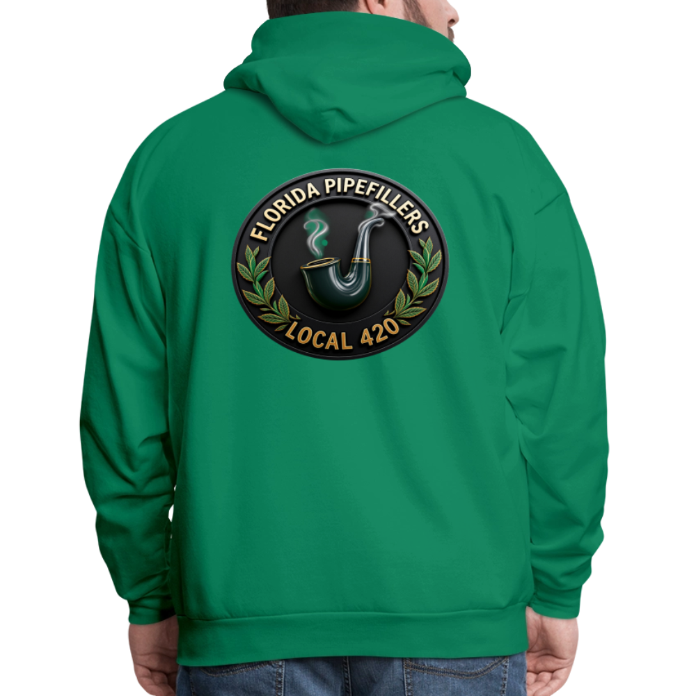 FLORIDA PIPEFILLERS LOCAL 420 F/B DESIGN Men's Hoodie - kelly green