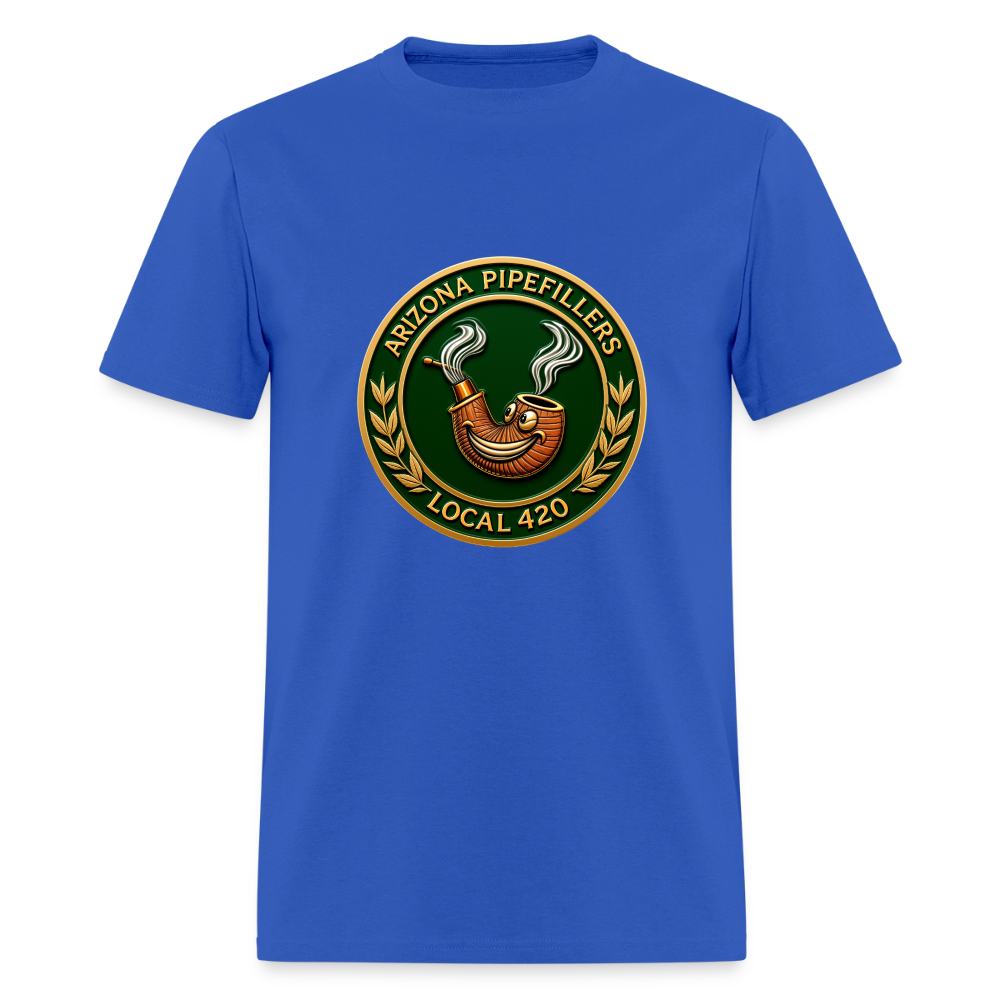 ARIZONIA PIPEFILLERS LOCAL 420 F/B DESIGN Men's T-Shirt - royal blue