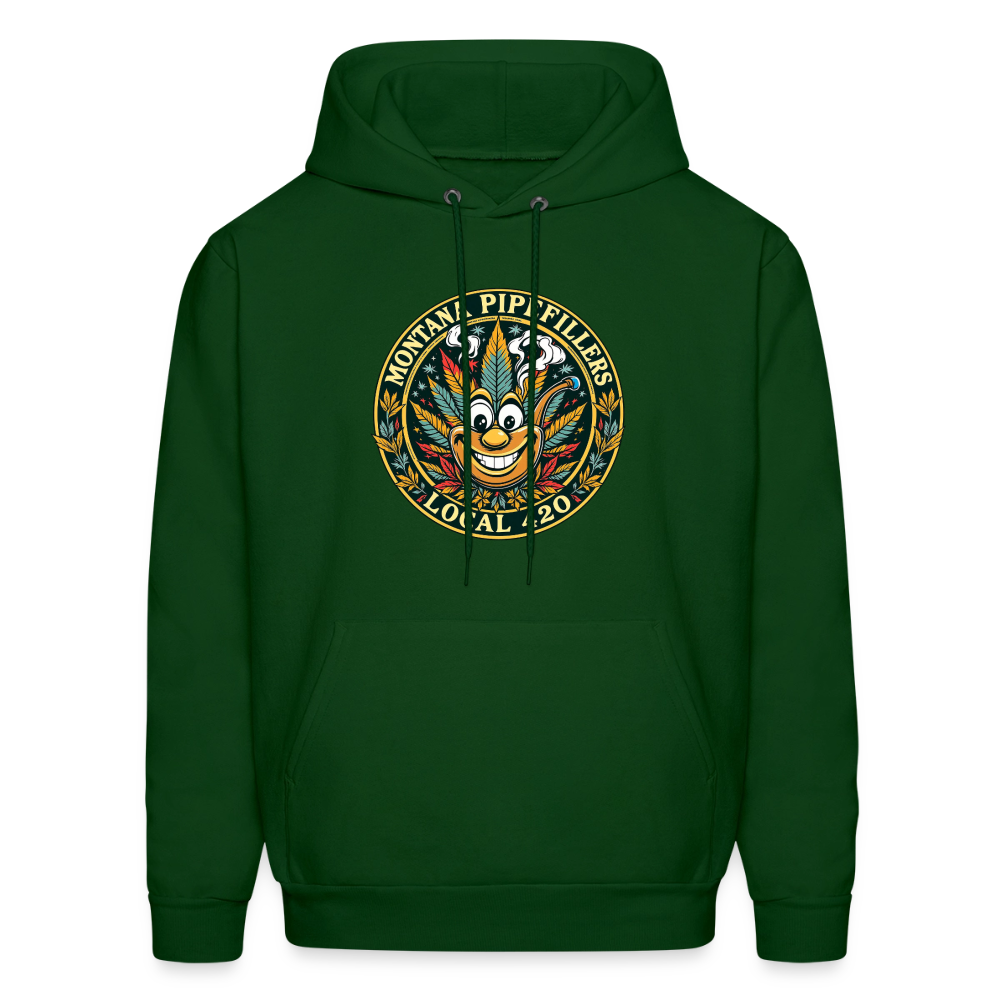 MONTANA PIPEFILLERS LOCAL 420 F/B DESIGN Men's Hoodie - forest green
