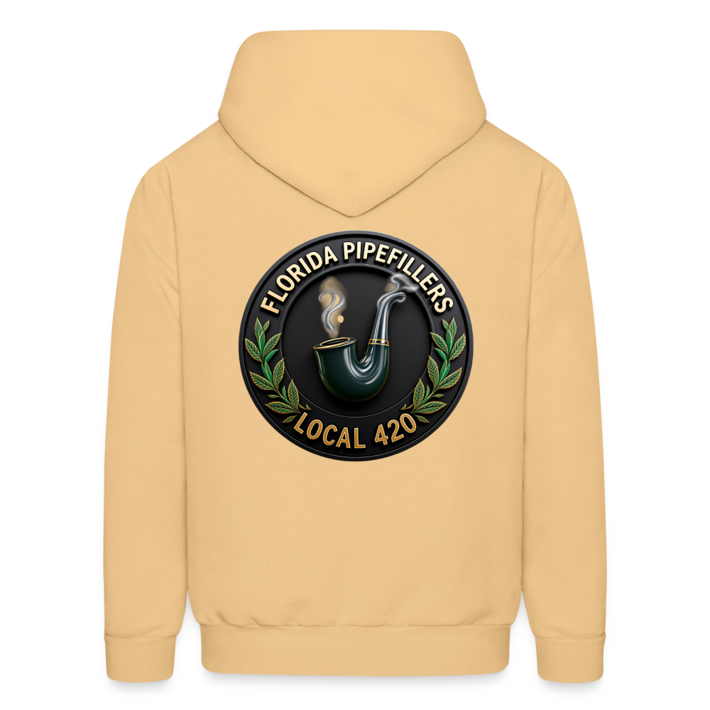 FLORIDA PIPEFILLERS LOCAL 420 F/B DESIGN Men's Hoodie - light gold 