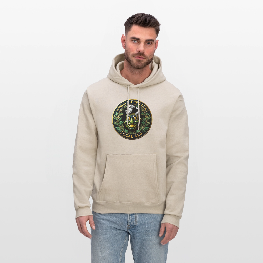 HAWAII PIPEFILLERS LOCAL 420 F/B DESIGN Men's Hoodie - Sand