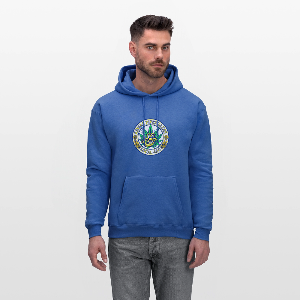 KANSAS PIPEFILLERS LOCAL 420 F/B DESIGNS Men's Hoodie - royal blue