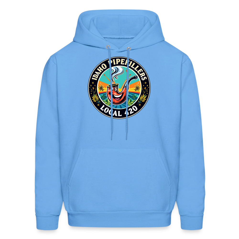 IDAHO PIPEFILLERS LOCAL 420 F/B DESIGN Men's Hoodie - carolina blue
